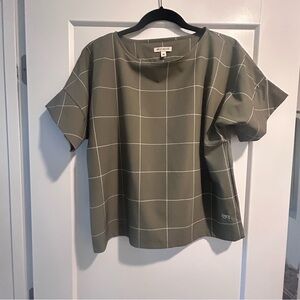 Albion Fit Boss Tee/ Olive Windowpane Print